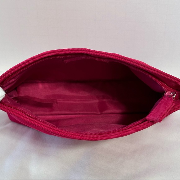 Yves Saint Laurent- Beautifully Soft Velvet Puff Heart Pink Magenta Clutch - Picture 7 of 12